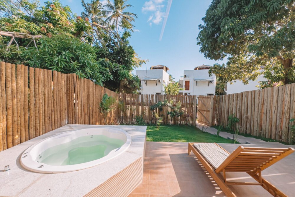 Bangalô Jardim com jacuzzi privativa na Pousada Humaitá, Japaratinga – Alagoas