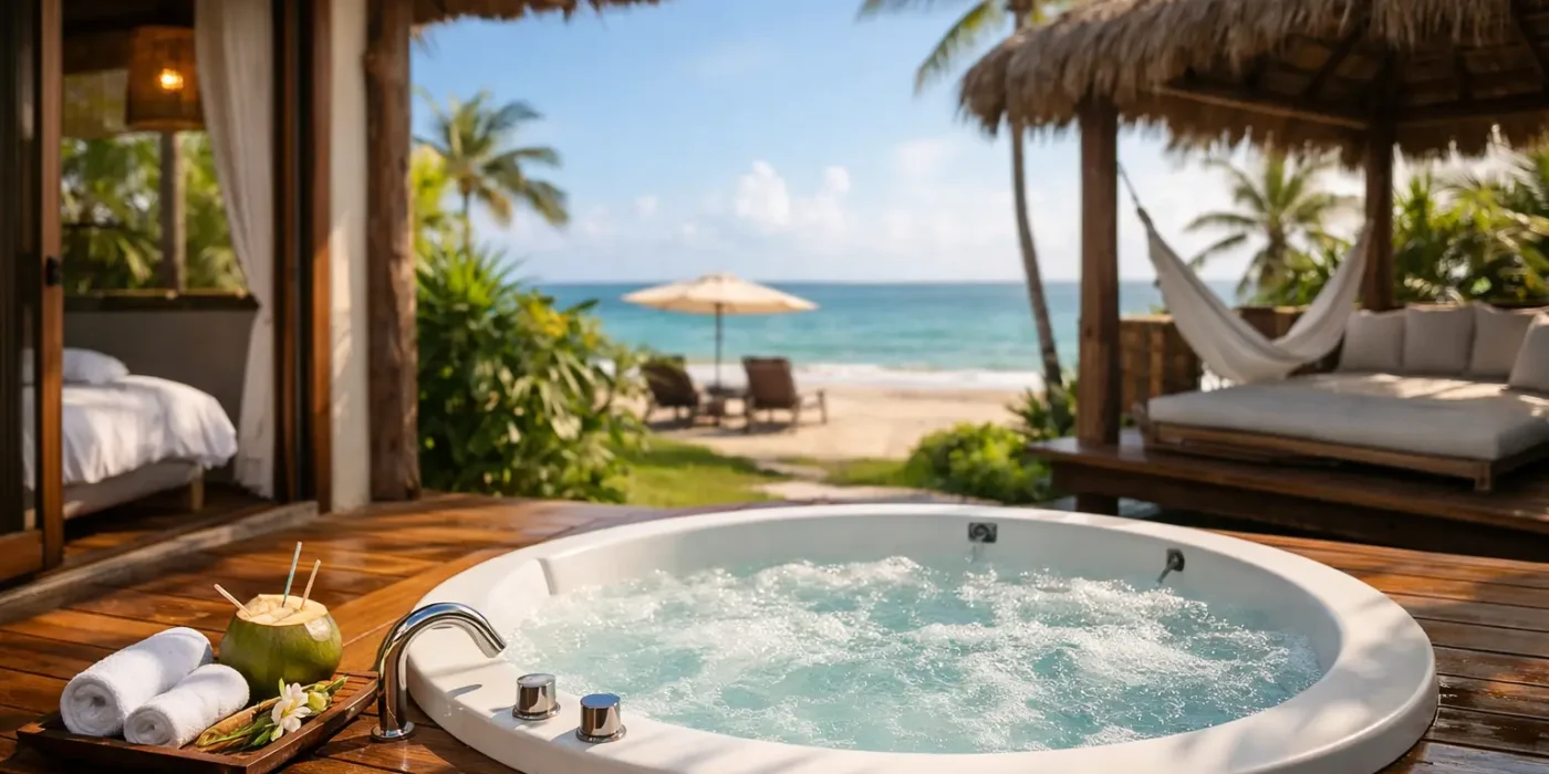 Pousada com jacuzzi privativa no Nordeste